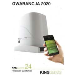 KingGates Linear 400 230V + lampa sygnalizacyjna IDEA - napęd automat do bram skrzydłowych