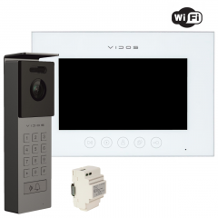 VIDOS | S12D + M11W-X / M11B-X | WiFi | wideoodbiornik | Stacja bramowa wideodomofonu + monitor