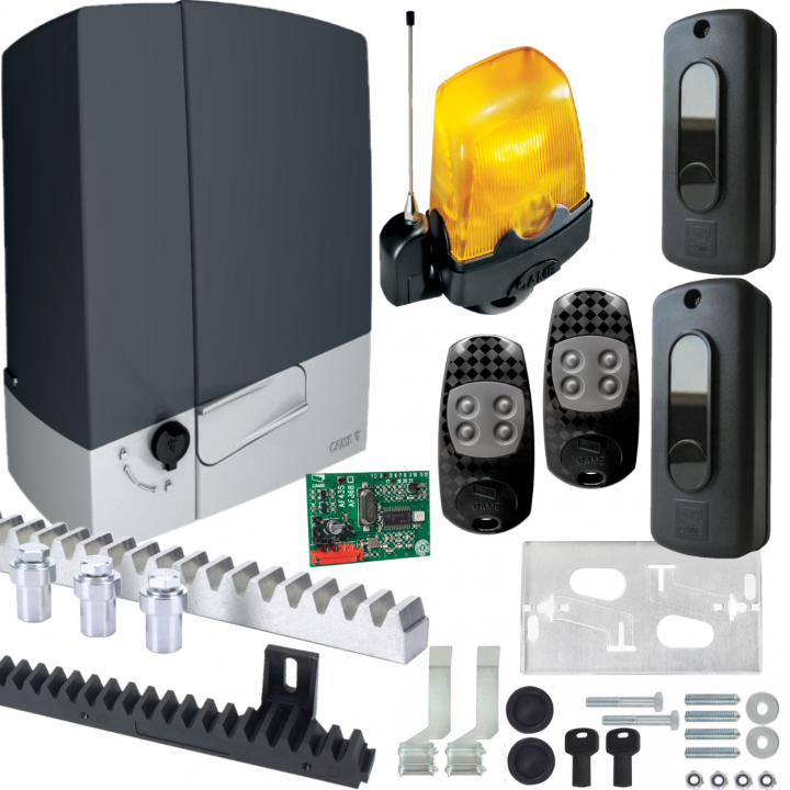 CAME BXV 8 SAFE | SPACE ATOMO |zestaw + lampa led + antena radiowa + listwa zębata | napęd automat do bram przesuwnych